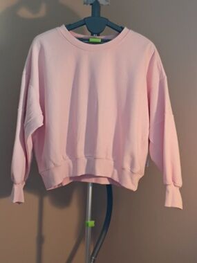 Celebrity Pink Light Pink/Chintz Rose Boxy Pullover Sweatshirt Size 3XL